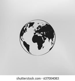 Globe vector icon