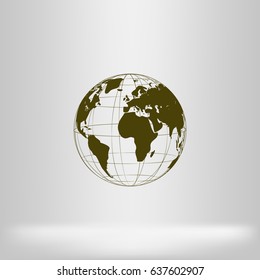 Globe vector icon