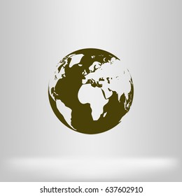 Globe vector icon