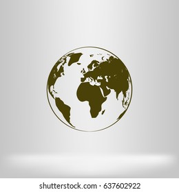 Globe vector icon