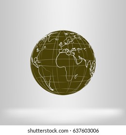 Globe vector icon
