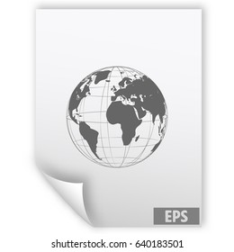 Globe vector icon