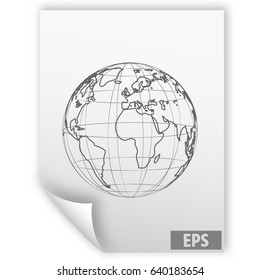 Globe vector icon