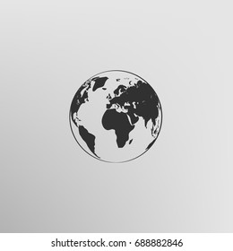 Globe vector icon