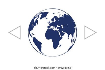 Globe vector icon