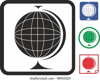 Globe vector icon