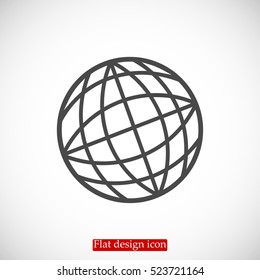 globe vector icon, vector best flat icon, EPS
