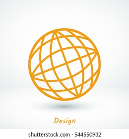 globe vector icon, vector best flat icon, EPS