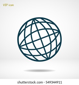 globe vector icon, vector best flat icon, EPS