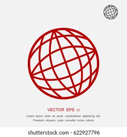 globe vector icon, vector best flat icon, EPS