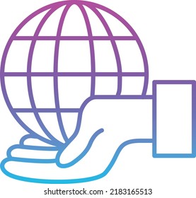 Globe vector icon. Can be used for printing, mobile and web applications.