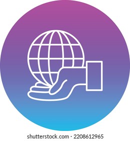 Globe vector icon. Can be used for printing, mobile and web applications.
