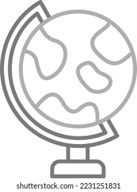 Globe vector icon. Can be used for printing, mobile and web applications.