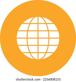 Globe vector icon. Can be used for printing, mobile and web applications.