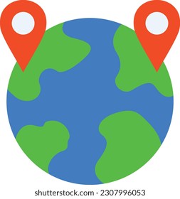 Globe vector icon. Can be used for printing, mobile and web applications.