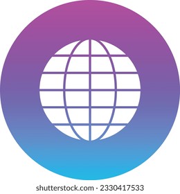 Globe vector icon. Can be used for printing, mobile and web applications.