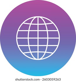 Globe vector icon. Can be used for printing, mobile and web applications.