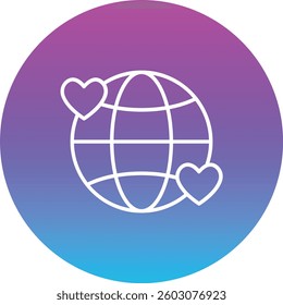 Globe vector icon. Can be used for printing, mobile and web applications.