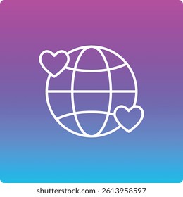 Globe vector icon. Can be used for printing, mobile and web applications.