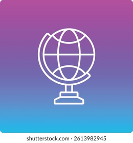 Globe vector icon. Can be used for printing, mobile and web applications.