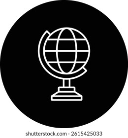 Globe vector icon. Can be used for printing, mobile and web applications.