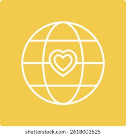 Icono del Vector del globo. Se puede utilizar para aplicaciones de impresión, móviles y de Web.