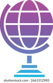 Icono del Vector del globo. Se puede utilizar para aplicaciones de impresión, móviles y de Web.