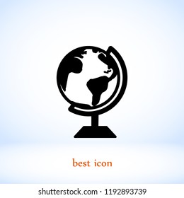 globe vector icon, Vector EPS 10 illustration style