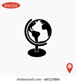 globe vector icon, 

Vector EPS 10 illustration style