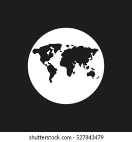 globe vector icon, eps10