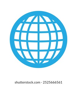 ícone de vetor globo , ilustração de sinal de rede global eps 10.