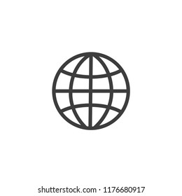 globe vector icon illustration 