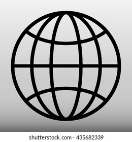 Globe Vector Icon Illustration