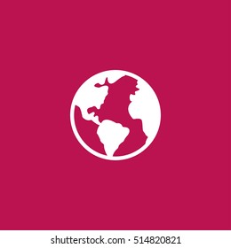 globe vector icon illustration, for mobile and web design