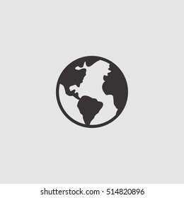 globe vector icon illustration, for mobile and web design
