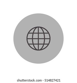 globe vector icon illustration, for mobile and web design