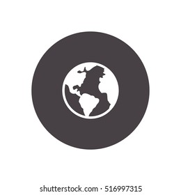 globe vector icon illustration, for mobile and web design