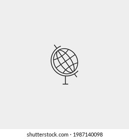 Signo de ilustración de icono del vector de globo