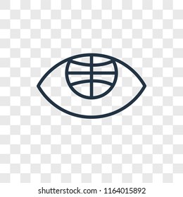 Globe vector icon isolated on transparent background, Globe logo concept