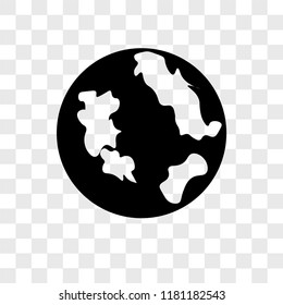 Globe vector icon isolated on transparent background, Globe logo concept