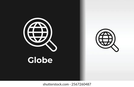 Globe Vector, Icon Or Logo Sign Isolated Symbol Illustration