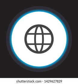 Globe Vector icon . Lorem Ipsum Illustration design