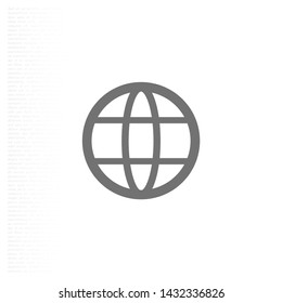 Globe Vector icon . Lorem Ipsum Illustration design