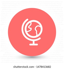 Globe Vector icon . Lorem Ipsum Illustration design