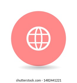 Globe Vector icon . Lorem Ipsum Illustration design
