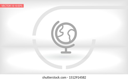 Globe Vector icon . Lorem Ipsum Illustration design