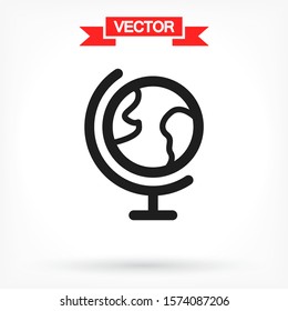 Globe Vector icon . Lorem Ipsum Illustration design