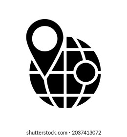 
Globe vector icon. Navigation illustration sign. world map symbol.
