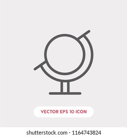 Globe vector icon, round symbol
