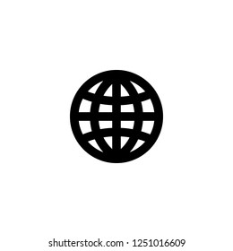 globe vector icon. globe sign on white background. globe icon for web and app